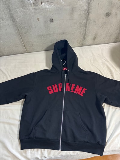 Supreme Arc Thermal Lined Zip Up Hooded Sweatshirt "Black"