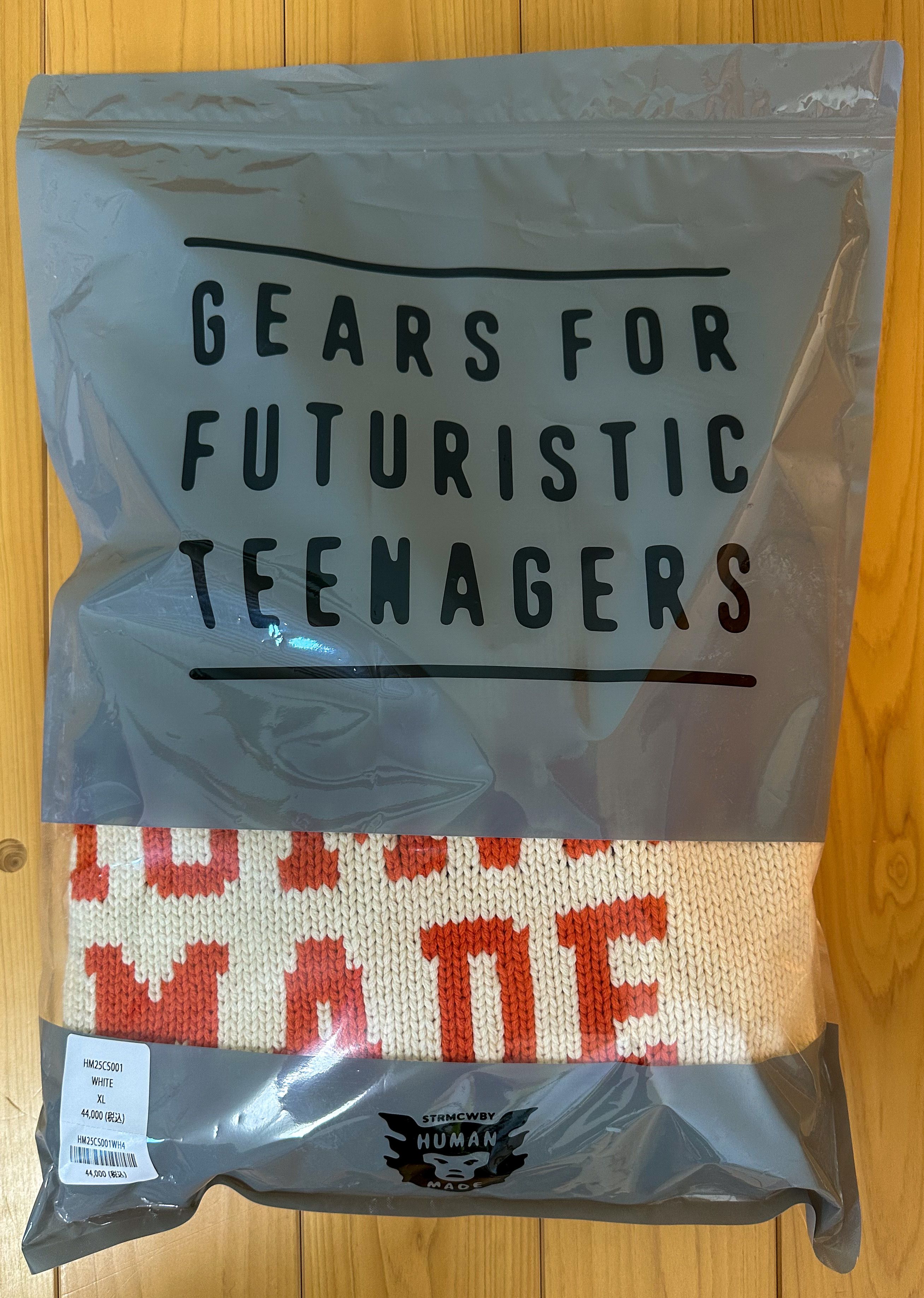 HUMAN MADE Bear Raglan Knit Sweater "White"