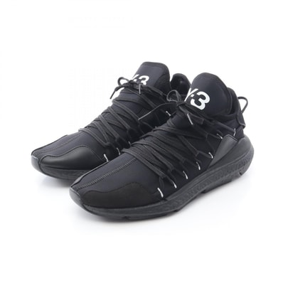 ワイスリー Y-3 KUSARI スニーカー 靴 レザー スウェード ファブリック メンズ ブラック系 BC0955 【中古】