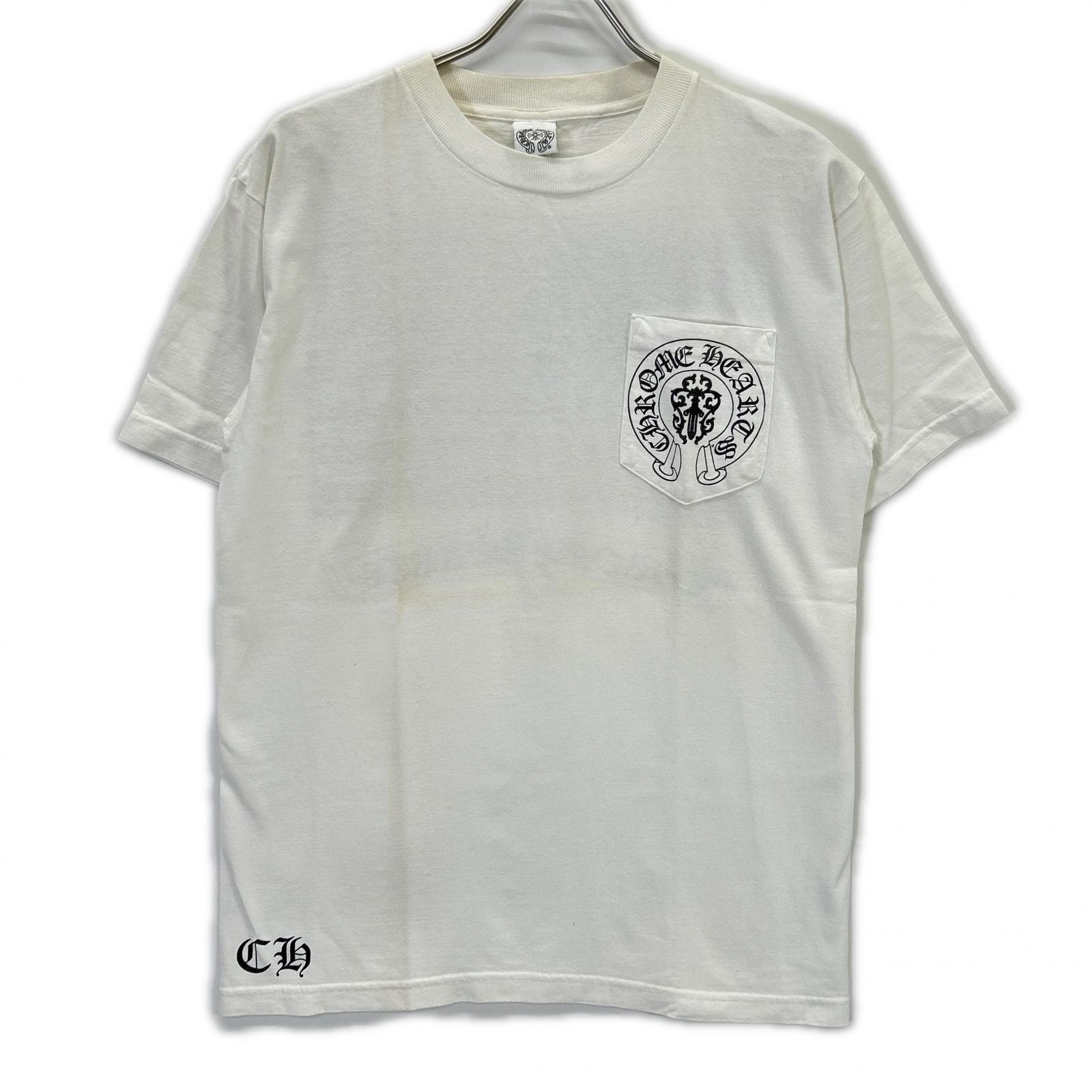 クロムハーツ 2212-304-0664 アメリカンフラッグ クルーネック ポケットTシャツ M