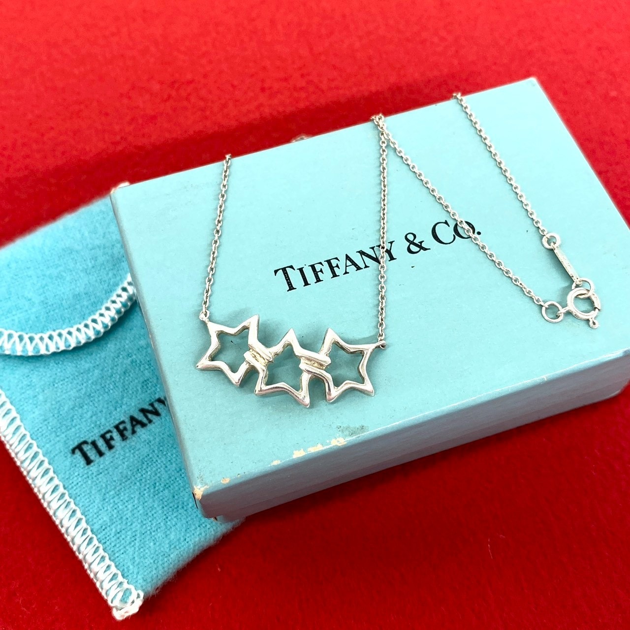 B (目立った傷や汚れなし)】TIFFANY&Co. ティファニー トリプルスター