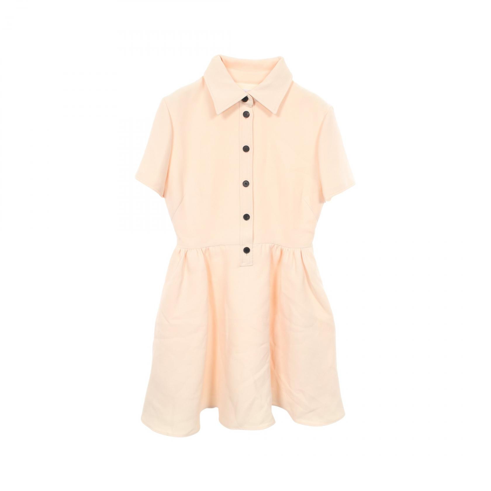 ディオール Dior 半袖 ワンピース 衣料品 トップス ウール シルク レディース アイボリー系 【中古】