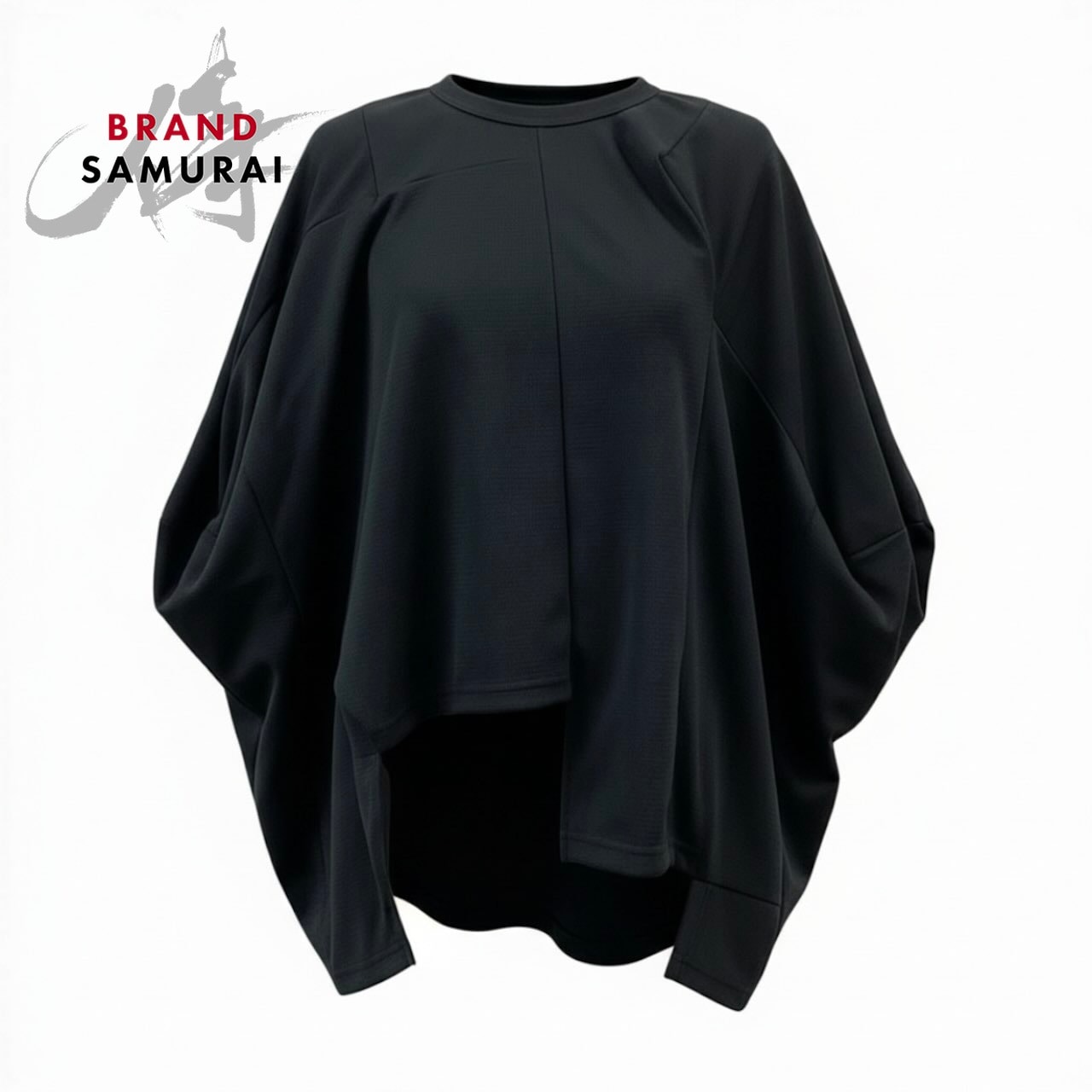 COMME des GARCONS コムデギャルソン 変形カットソー パッチワーク トップス ブラック ポリエステル カットソー A3-00103 【中古】