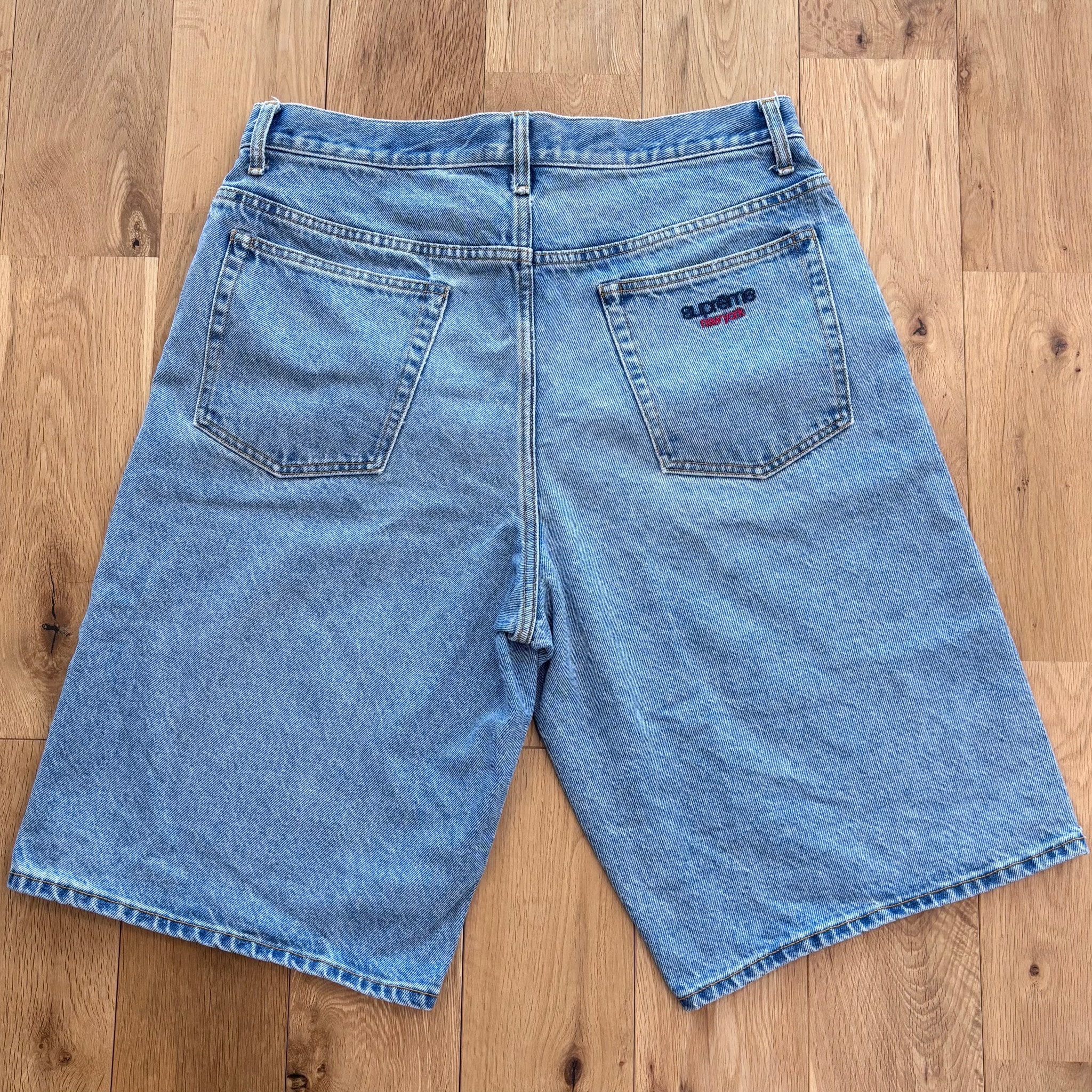 Supreme Baggy Denim Short (25SS) "Light Washed Indigo"