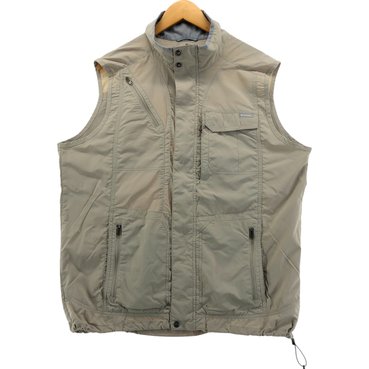 古着 コロンビア Columbia OMNI-SHADE リップストップ ナイロンベスト メンズXL相当/eaa552394