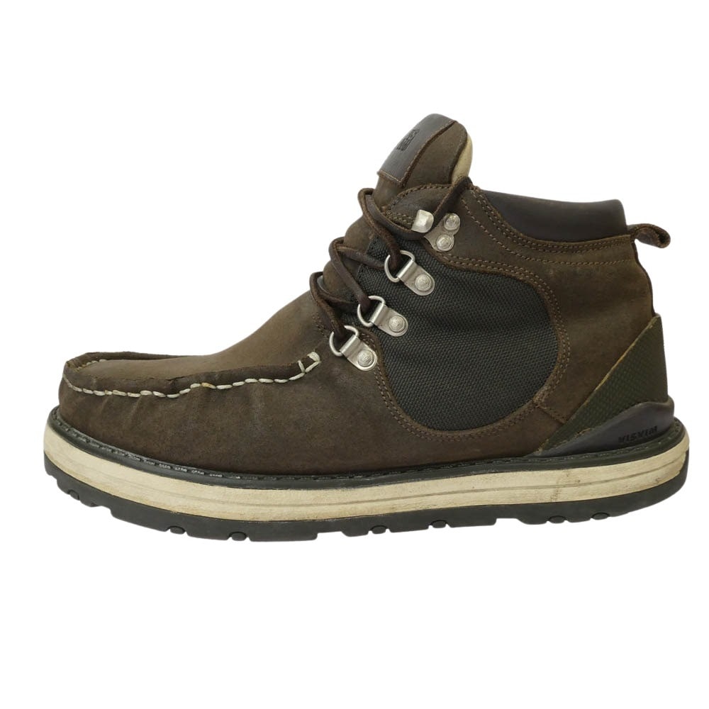 VISVIM ビズビム ブーツ FANG HIKER レザー メッシュ切替 ハイカー マウンテンブーツ シューズ ブラウン系 US9【中古】