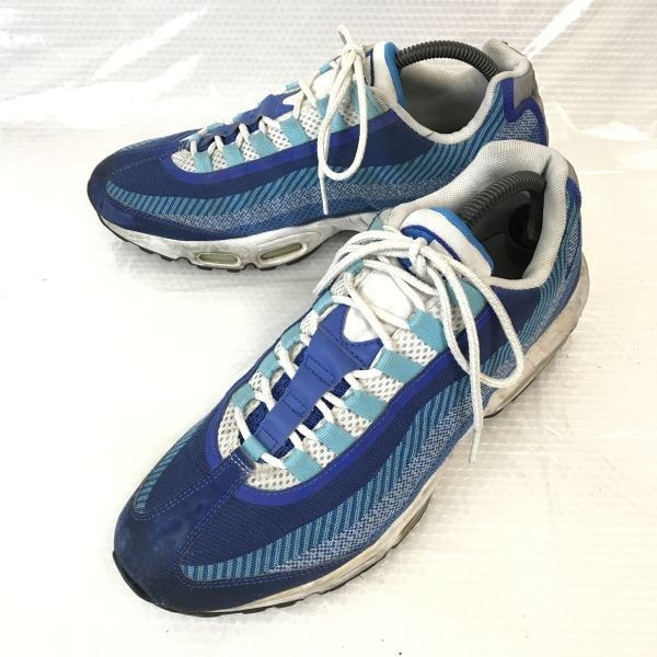 ナイキ/NIKE★AIR MAX 95 JACQUARD/エアマックス/スニーカー【27.5/青×白/BLUE×WHITE】644793-400/sneakers/Shoes/trainers◆pE-90