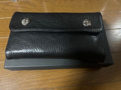 Chrome Hearts Wave Wallet Leather "Black"
