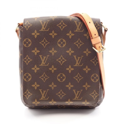 ルイ・ヴィトン LOUIS VUITTON ミュゼットサルサ ロングストラップ ショルダーバッグ バッグ PVCコーティングキャンバス レザー モノグラム レディース ブラウン系 M51387 【中古】