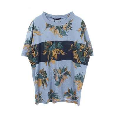 ルイ・ヴィトン LOUIS VUITTON ボタニカル クルーネック 半袖Tシャツ 衣料品 トップス コットン メンズ ブルー系 / ネイビー系 / マルチカラー 【中古】
