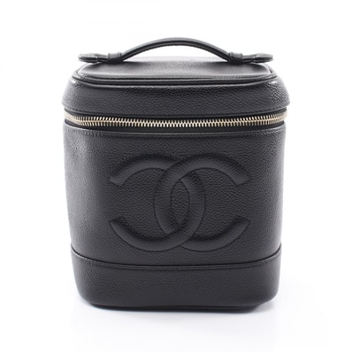 シャネル CHANEL ココマーク ハンドバッグ バッグ キャビアスキン(グレインドカーフ) レディース ブラック系 【中古】