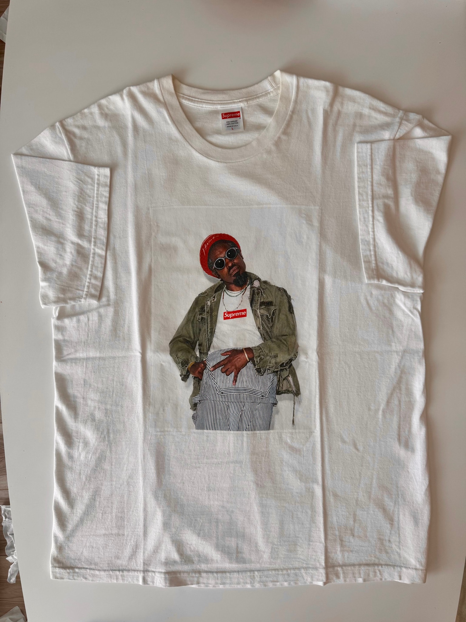Supreme Andre 3000 Tee "White"