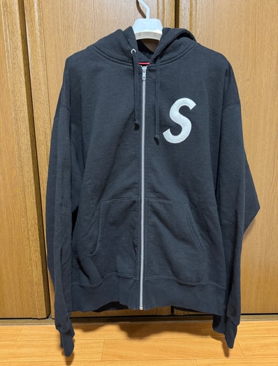 Supreme S Logo Zip Up Hooded Sweatshirt (25FW) "Black"