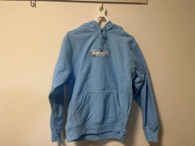 Supreme Bandana Box Logo Hooded Sweatshirt "Blue"