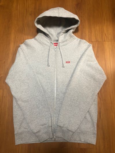 Supreme Small Box Zip Up Sweatshirt "Heather Grey"