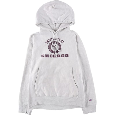 古着 00年代 チャンピオン Champion ORIGINAL REVERSE WEAVE オリジナルリバースウィーブ 3連プリント カレッジ スウェットプルオーバーパーカー メンズS相当/eaa598820