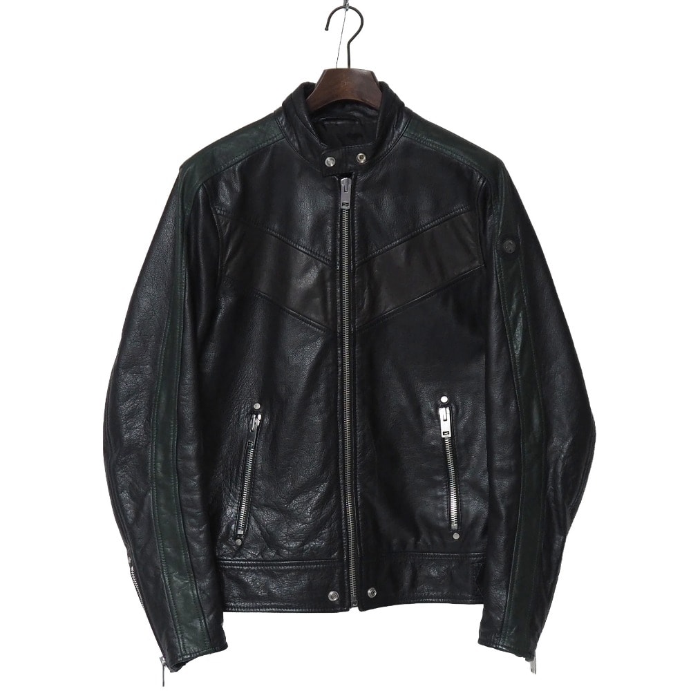 DIESEL ディーゼル ジャケット サイズS シングル ライダースジャケット レザー ブランド古着【中古】20260515/RA9405