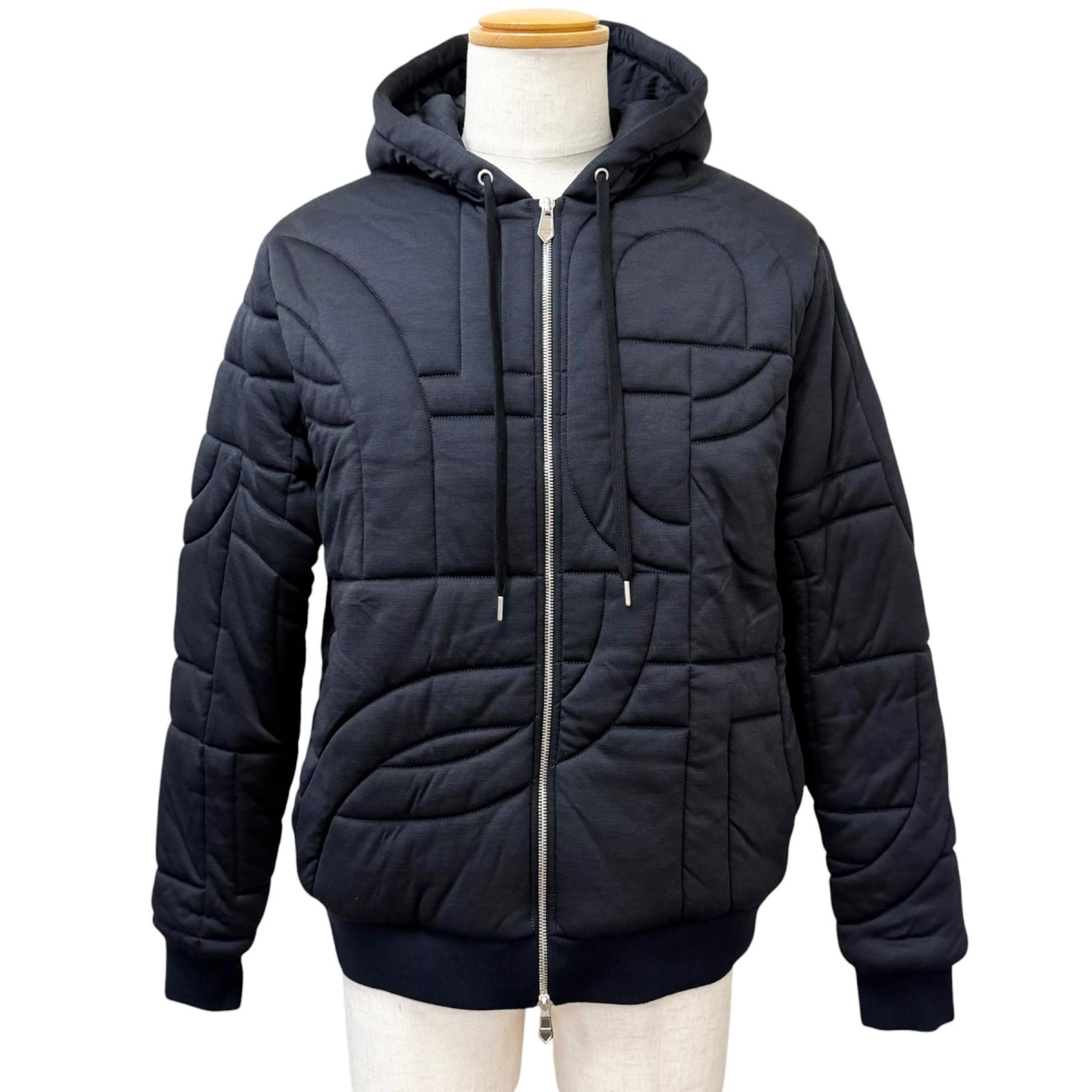 極美品 エルメス ブルゾン ネイビー メンズ M 567795HA