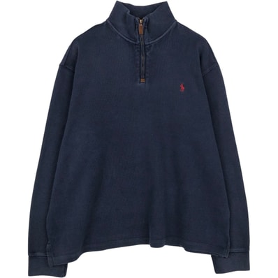古着 ラルフローレン Ralph Lauren POLO RALPH LAUREN ハーフジップスウェットシャツ トレーナー メンズXL相当/eaa676255