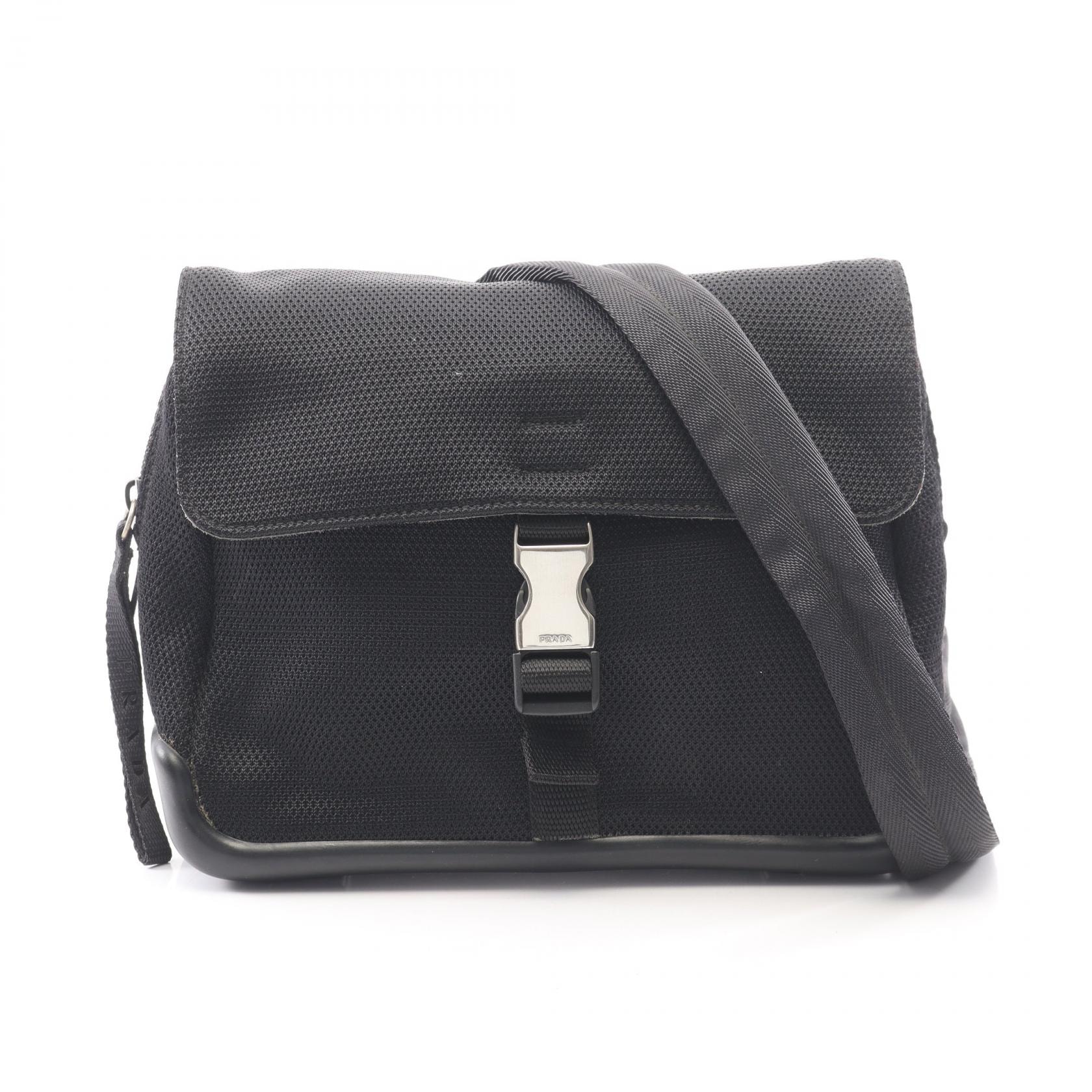 プラダ PRADA ショルダーバッグ バッグ ファブリック レディース ブラック系 【中古】
