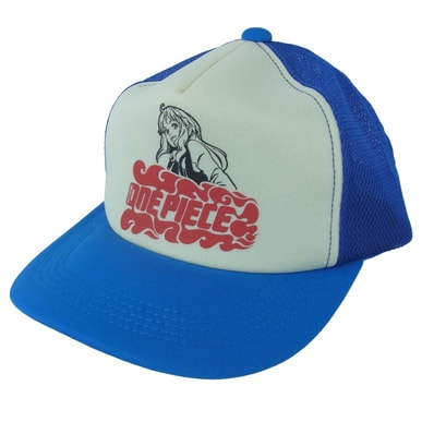 HYSTERIC GLAMOUR ヒステリックグラマー 25AW 02253QH10 ONE PIECE ワンピース NAMI ナミ トラッカー メッシュ キャップ ブルー系 ホワイト系 FREE【極上美品】【中古】