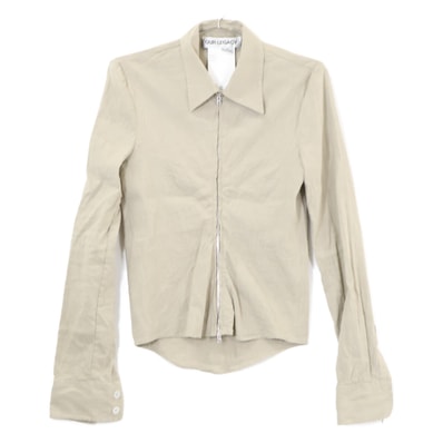アワーレガシー 【美品/25SS】W2252SDG SLIM ZIP SHIRT リネン混 スリムジップシャツ 32