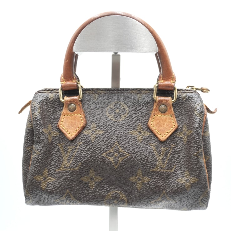 LOUIS VUITTON(ルイ・ヴィトン)ミニ・スピーディ ヴィンテージ ハンドバッグ ミニボストンバッグ モノグラム ブラウン PVC レザー ゴールド金具 レディース M41534【中古】