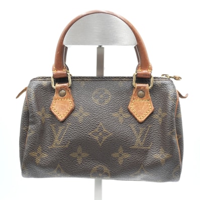 LOUIS VUITTON(ルイ・ヴィトン)ミニ・スピーディ ヴィンテージ ハンドバッグ ミニボストンバッグ モノグラム ブラウン PVC レザー ゴールド金具 レディース M41534【中古】
