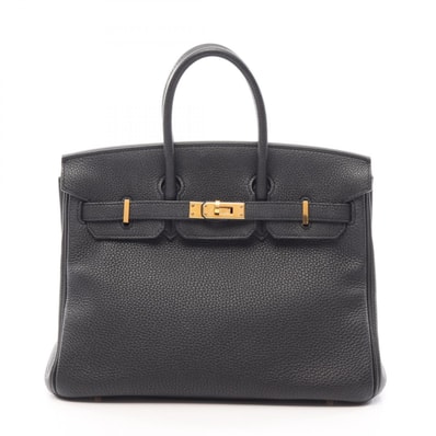 エルメス HERMES バーキン25 ハンドバッグ バッグ レザー トゴ トゴ D刻印(2019年製造) レディース ブラック系 【中古】