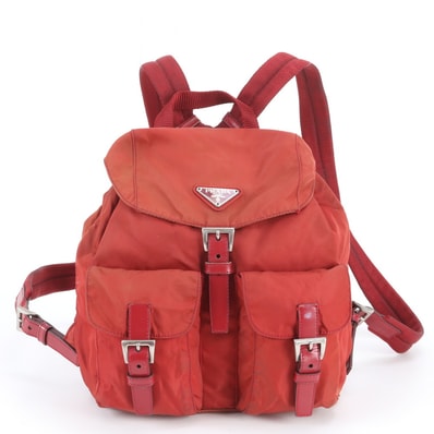 プラダ テスート ナイロントライアングルロゴリュックサック