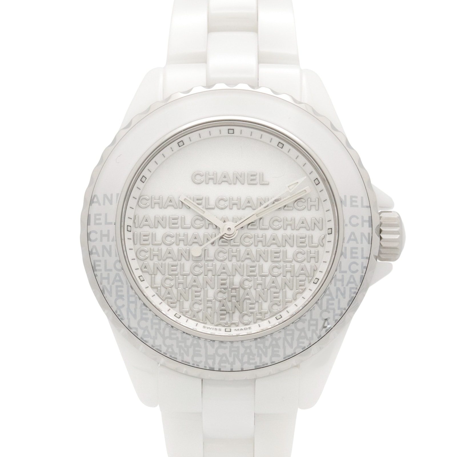 シャネル CHANEL J12 ウォンテッド ドゥ シャネル 腕時計 時計 セラミック レディース ホワイト系 H7419 【中古】