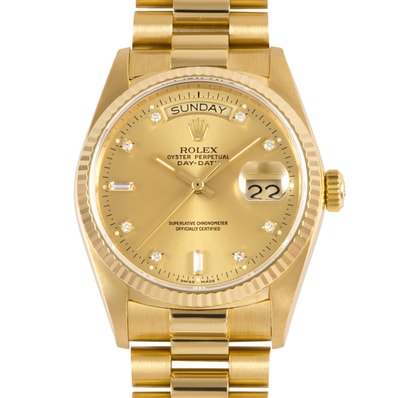 ROLEX ロレックス デイデイト Tritium 1986年製 18038A K18YG【中古】