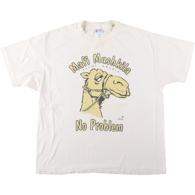 古着 90年代 ヘインズ Hanes HEAVYWEIGHT 50/50 アニマル柄 プリントTシャツ USA製 メンズXL相当 ヴィンテージ/eaa644508