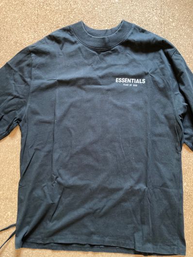 FEAR OF GOD ESSENTIALS Long Sleeve Photo T-shirt "Black"