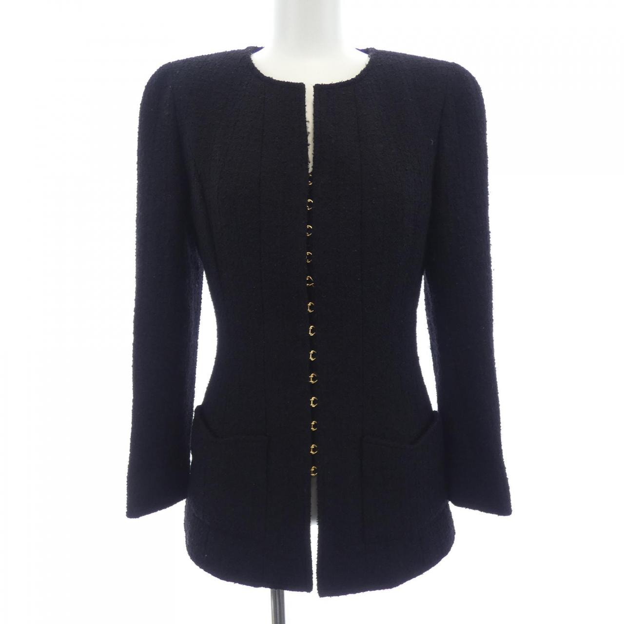 【ヴィンテージ】シャネル CHANEL P08262V04999 96A ノーカラージャケット