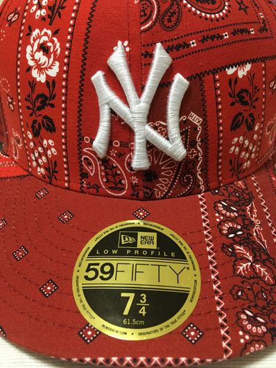 KITH × NEW ERA Yankees Deconstructed Bandana Low Profile "Pyre"