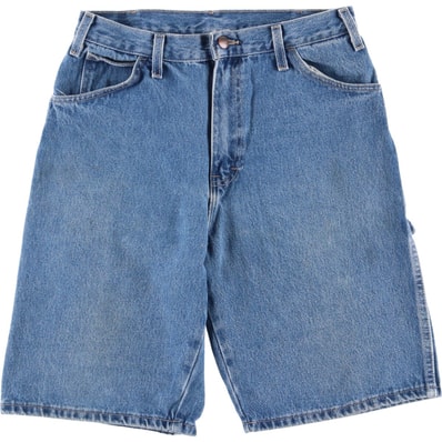 古着 ディッキーズ Dickies Relaxed Fit デニムペインターショーツ ハーフパンツ メンズw31相当/eaa579983
