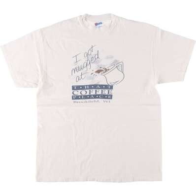 古着 90年代 ヘインズ Hanes That Coffee Place プリントTシャツ メンズL相当 ヴィンテージ/eaa571150