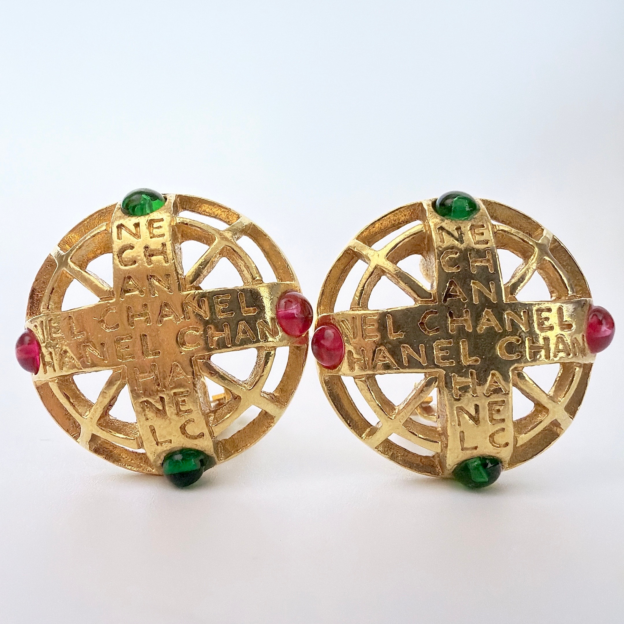 【極美品】CHANEL シャネル イヤリング グリポア ゴールド ヴィンテージアクセサリー