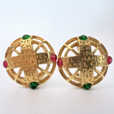 【極美品】CHANEL シャネル イヤリング グリポア ゴールド ヴィンテージアクセサリー