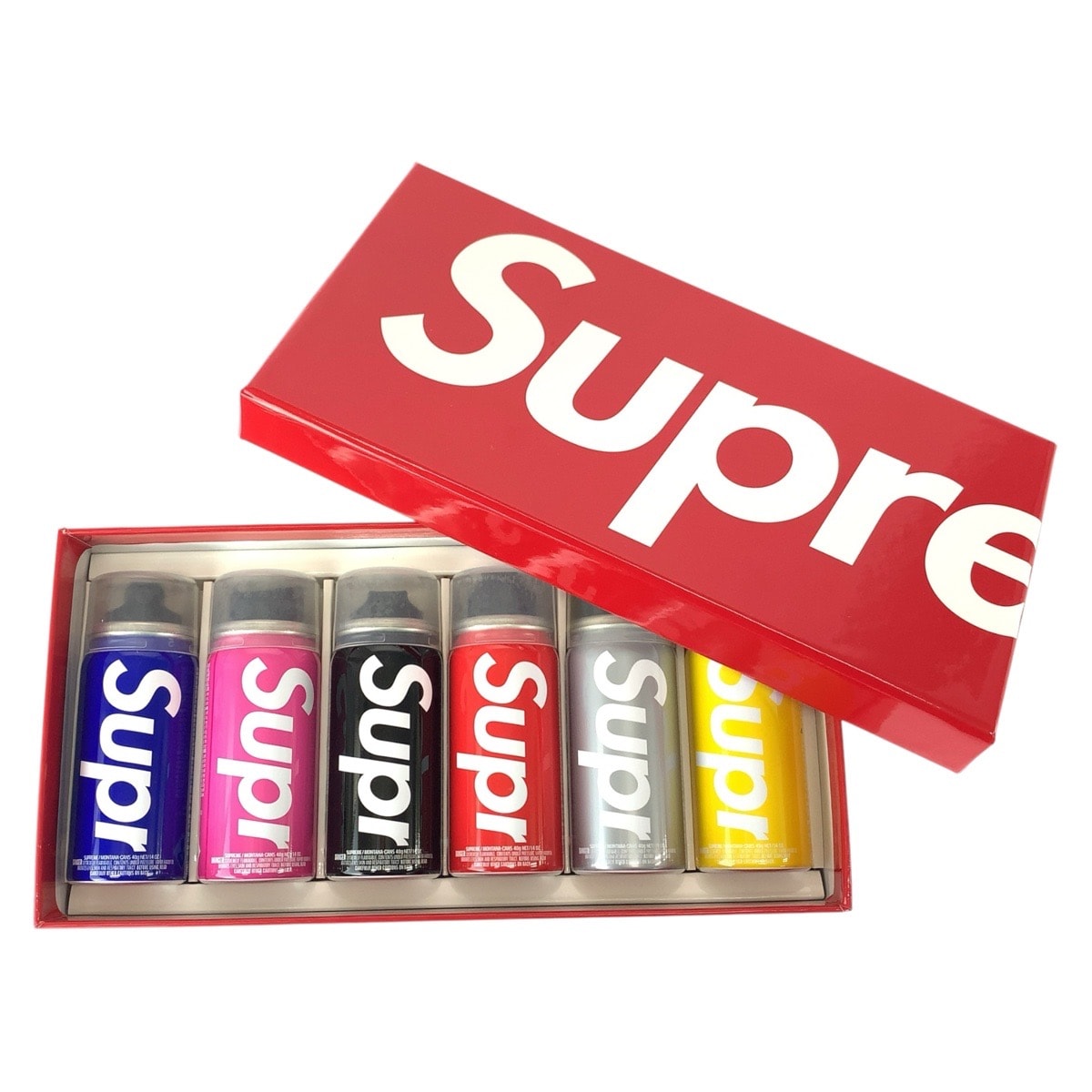 新品未使用 Supreme シュプリーム Supreme×Montana Cans Mini Can Set レッド マルチカラー アルミ プラスチック/ 塗料/ その他雑貨 604485 【中古】