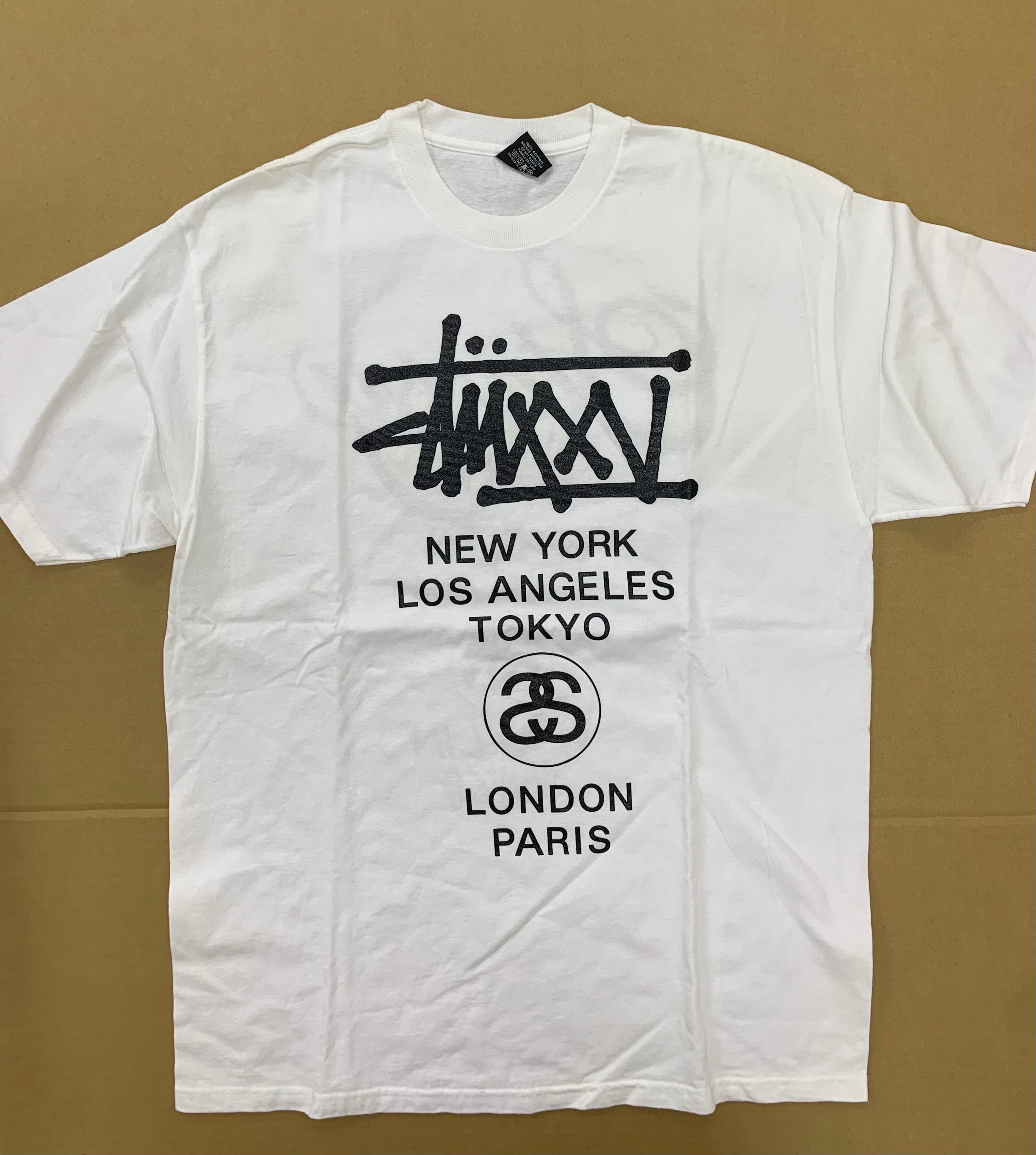 stussy 25th world tour tee 25周年 tシャツ