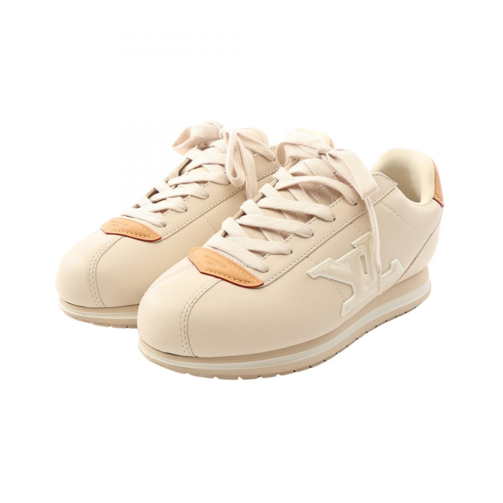 ルイ・ヴィトン LOUIS VUITTON LV バターソフト スニーカー 靴 レザー メンズ ベージュ系 / ブラウン系 1AIKF7 【中古】