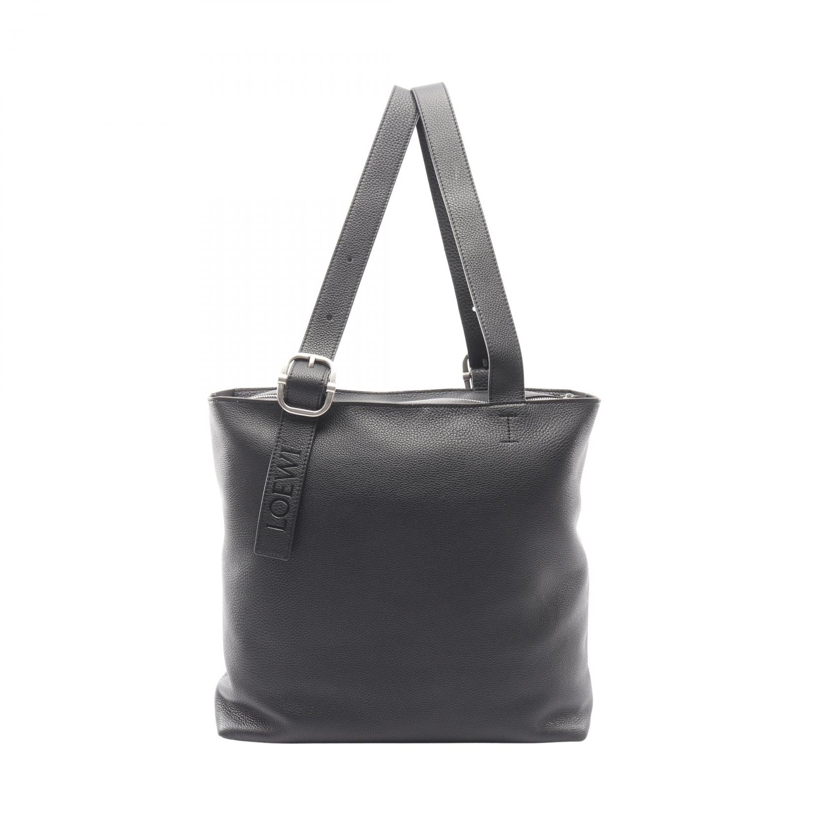 ロエベ LOEWE ループ ジップ トートバッグ バッグ レザー メンズ ブラック系 BB22LTTX011100 【新品】
