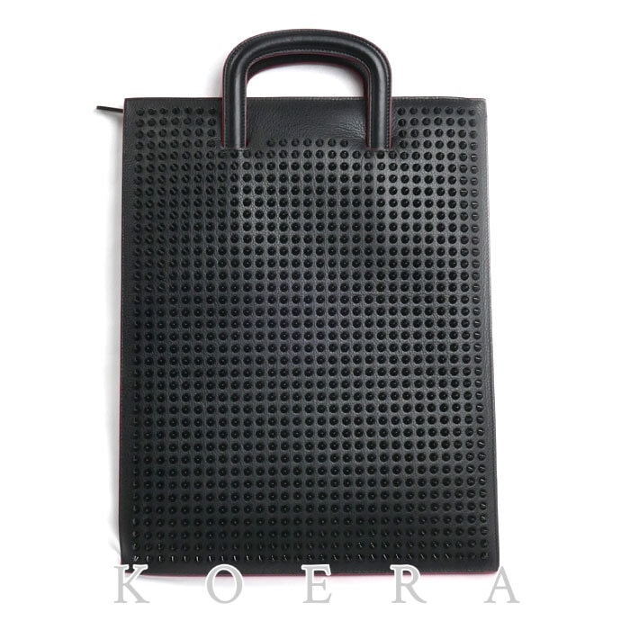 Christian Louboutin クリスチャンルブタン トリックトラック ラージ ハンドバッグ ブラック 1165084 2Wayバッグ メンズ【中古】