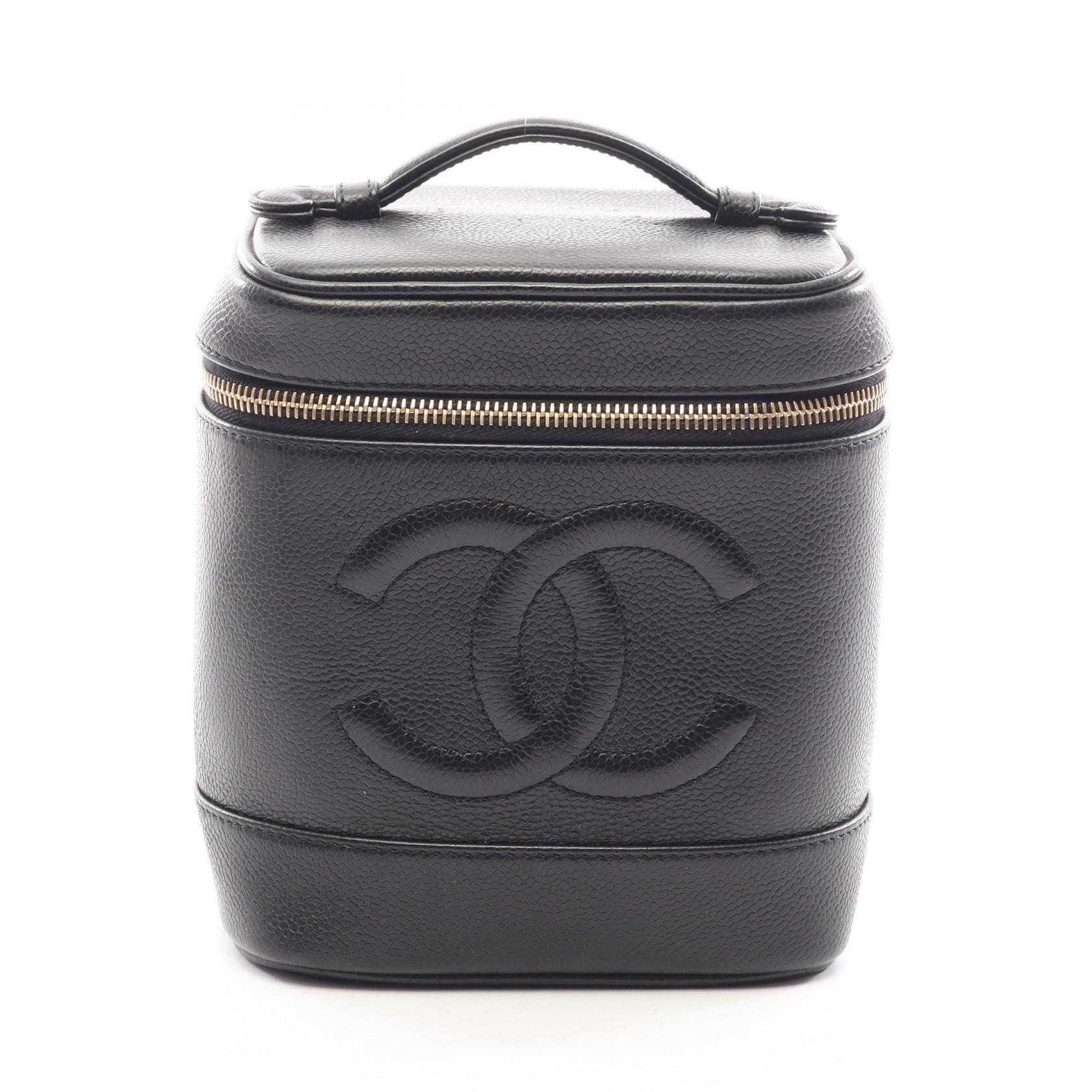 シャネル CHANEL ココマーク ハンドバッグ バッグ キャビアスキン(グレインドカーフ) レディース ブラック系 【中古】