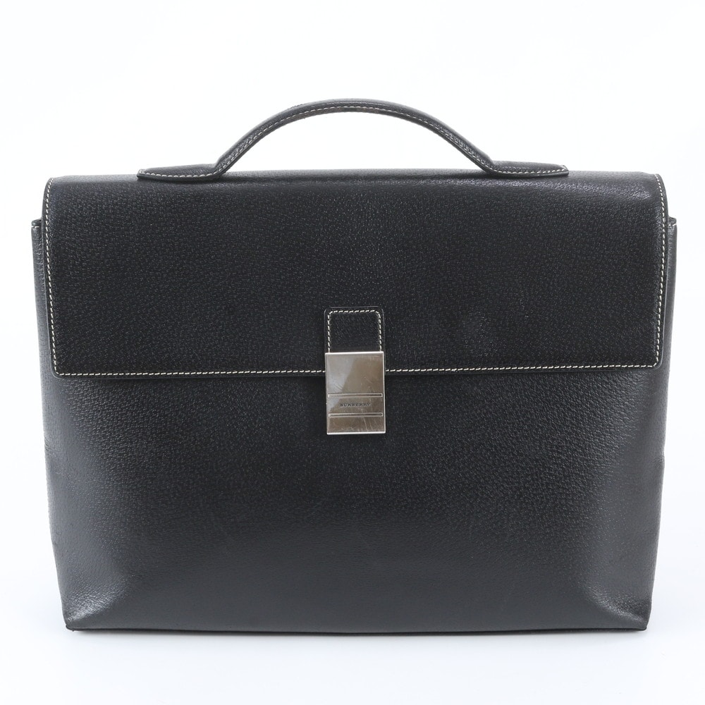 ■美品 バーバリー ビジネス バッグ レザー