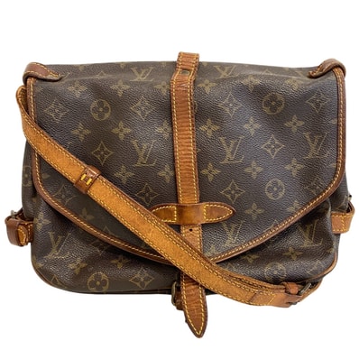 ルイヴィトン LOUIS VUITTON ショルダーバッグ モノグラム ソミュール30 M42256 ブラウン