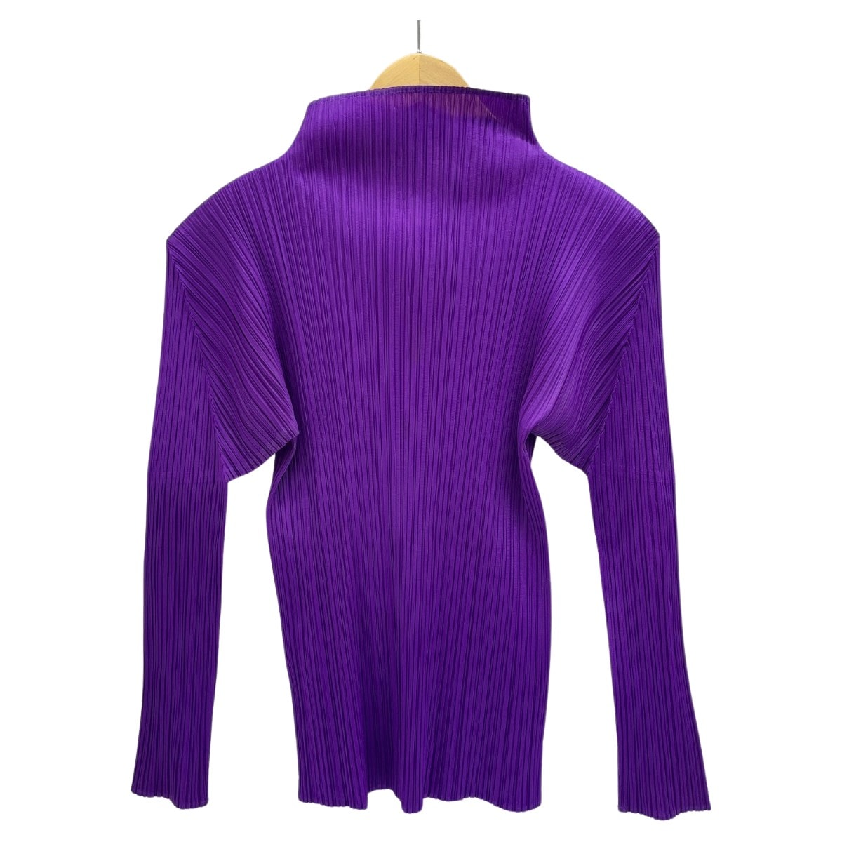 ISSEY MIYAKE イッセイミヤケ タートルネック カットソー トップス PLEATSPLEASE PP81-JK604 パープル