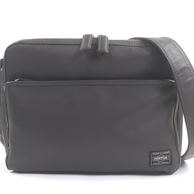 極美品 ポーター ショルダーバッグ AMAZE アメイズ ブラウン メンズ